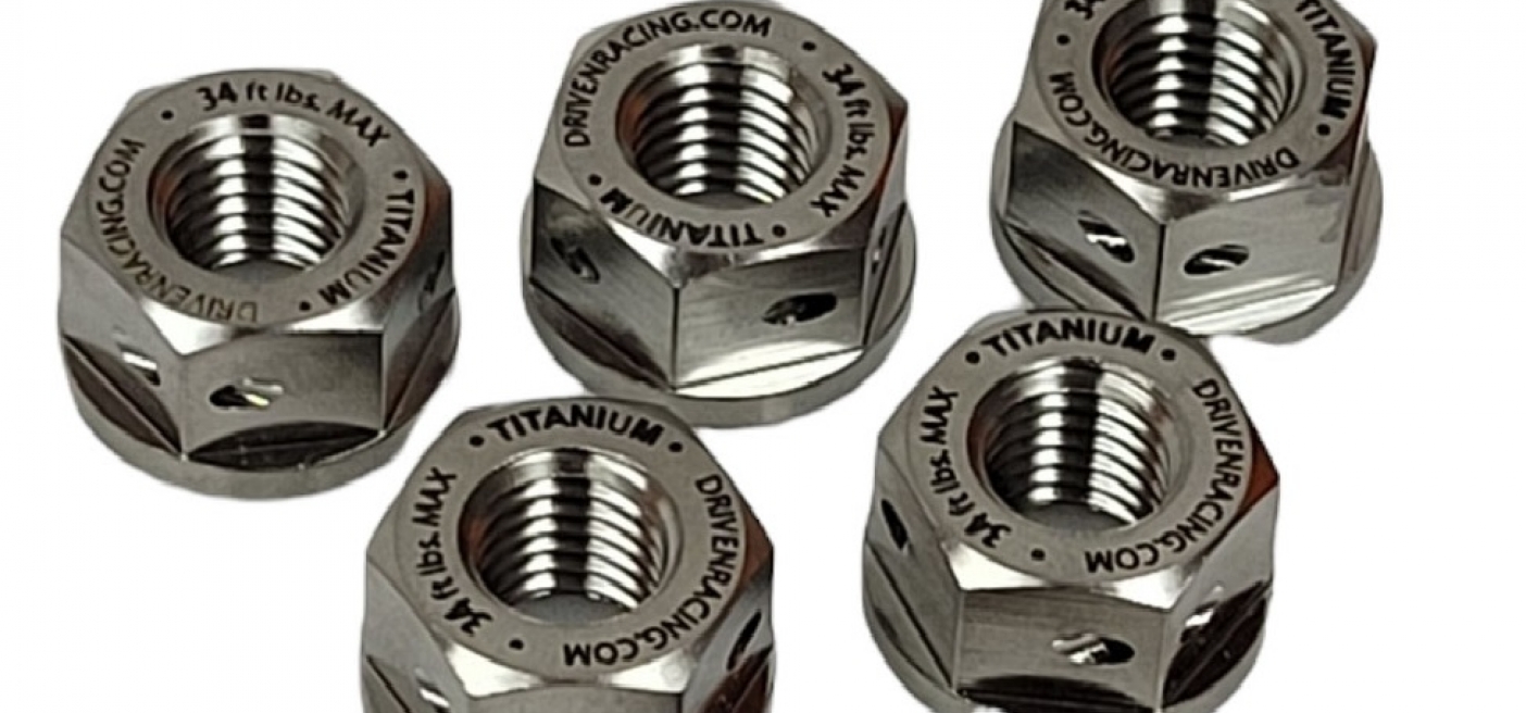 TITANIUM SPROCKET NUTS Driven Racing